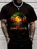 Black Reggae Music Guitar Rasta Pride Jamaica Rasta Reggae Sunset Unisex T-Shirt