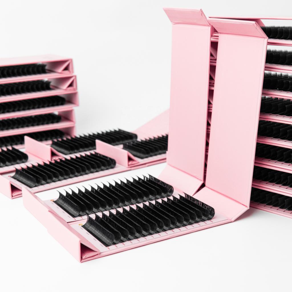 Wimpernverlängerungen Easy Fanning Matt 0,03 Flauschig Easy Fan Wimpern-Tray Easy Fans Wimpernverlängerung