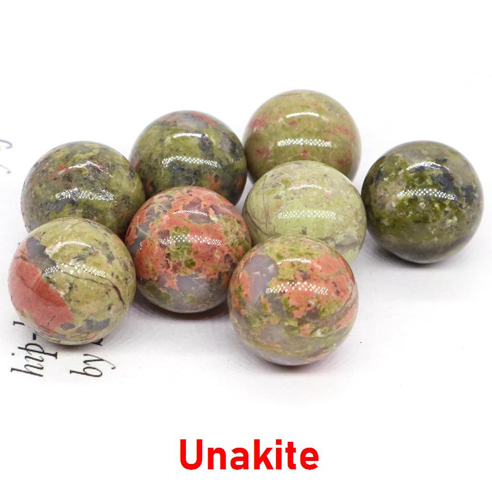16mm Mini Runde Kristallkugel Loses Set Natürlicher Taschenstein Energie Exemplar Quarz Globus Chakra Kugel Perlen Dekoration