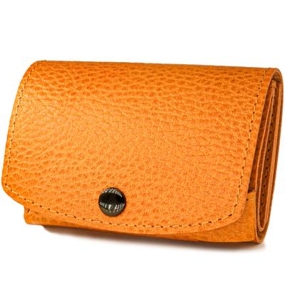 Kleine echte italienische kompakte dreifach faltbare Mini-Geldbörse mit Münzfach, braun [Cuteam], Geldbörse, Leder, Leder, Geldbörse, Herren, Damen,