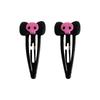 1/5/10pcs Cartoon Hair Clips For Women Gothic Style Pink Skull Bow BB Clip 2025 Halloween Party Decoration Clip Hair Accessories