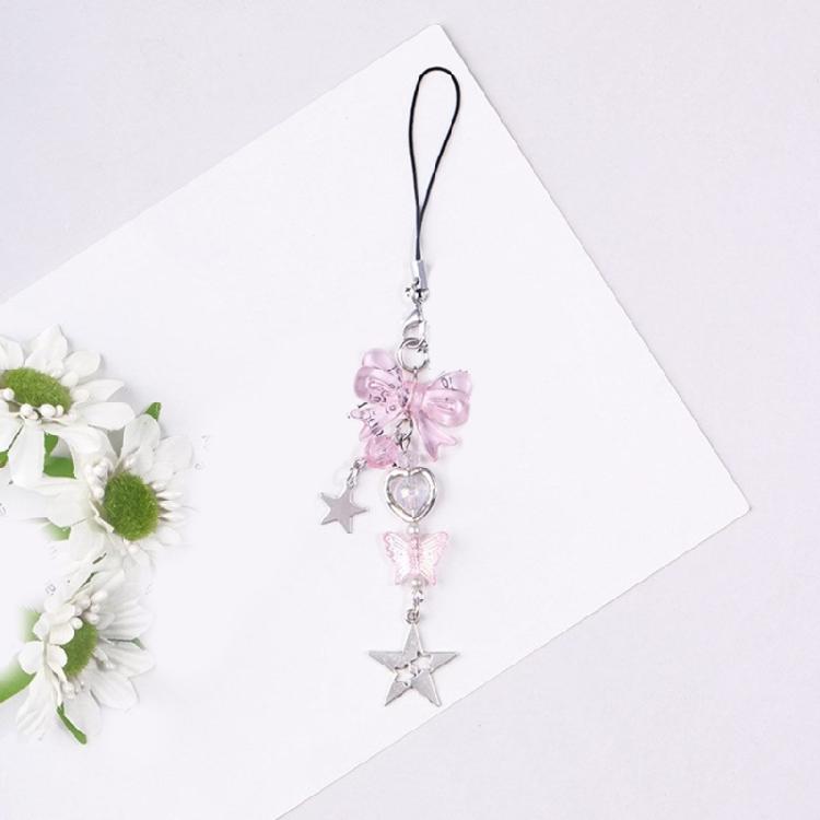 4er-Pack Schickes Süßes Kartenketten Handy-Ornament Stilvolle Handy-Dekoration