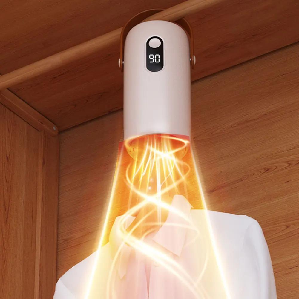 Portable Clothes Dryer with Timer Mini Clothes Dryer Large Capacity Digital Display Dor Light Clothes Underwear Baby Clothes Foldable Clothes Dryer