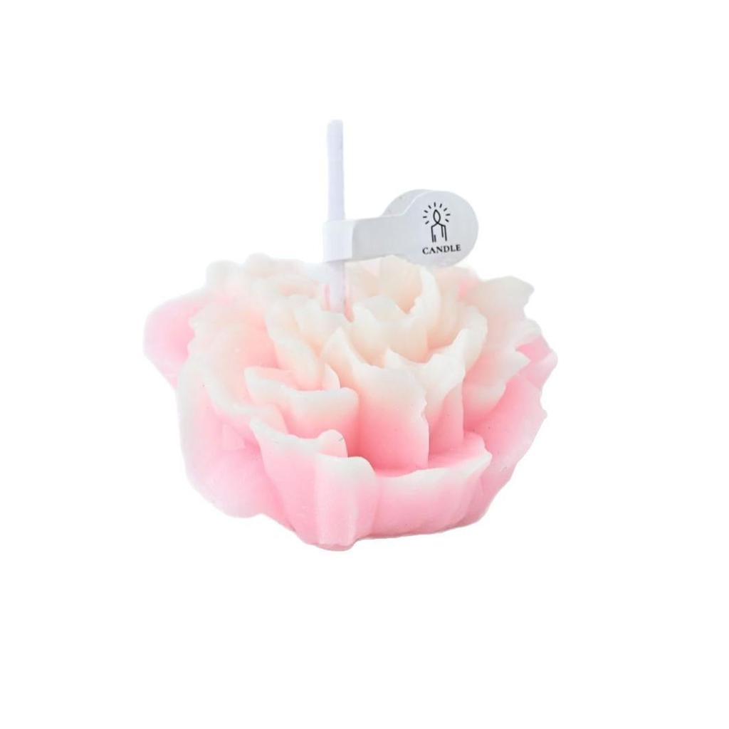 Carnation Scented Candle - Handmade Fragrance, Floral Wax Gift for Teacher's Day, Party Favor in National Style Flower Shape