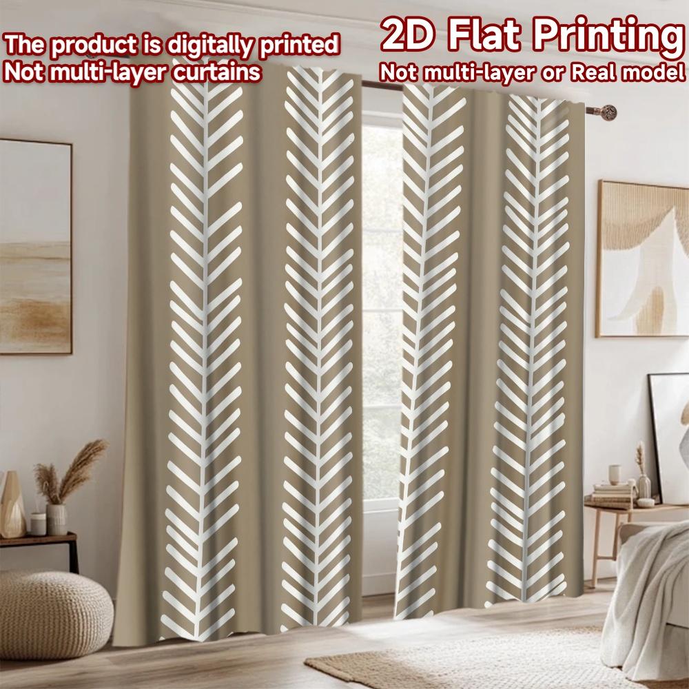 2D flat Photography Backdrop Popular Party Backdrop Brown Zigzag Stripes 100% Polyester Festive Wall Decor for Holiday