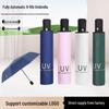 Customized UV Automatic Rain & Sun Folding Umbrella with Logo Printing