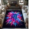 Atletico Madrid Printed Flannel Area Rug Non Slip Soft Polyester Floor Carpet Indoor Decor Mat for Bedroom Living Room Sofa Game Room Home Decoration