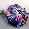 Chakra Meditation- Automatic Umbrella, Four Seasons Portable Folding Umbrella, Suitable for Men and Women, Travel, Daily Compact Umbrella, O