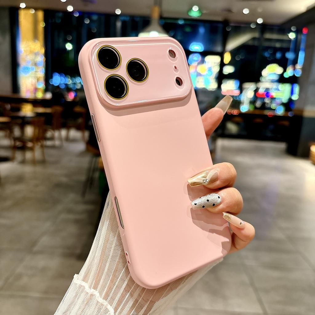 New Liquid Silicone Crystal Lens Film Case For iPhone 17 Air 16 15 14 13 12 11 Pro Max Plus Camera Protection Matte Soft Cover