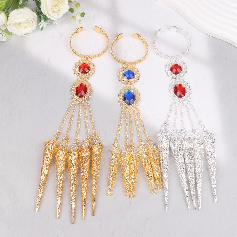 Jewelry Accessories Finger Bracelet Crystal Girl'S Belly Dance Bracelet Jewelry Indian Dance Accessories