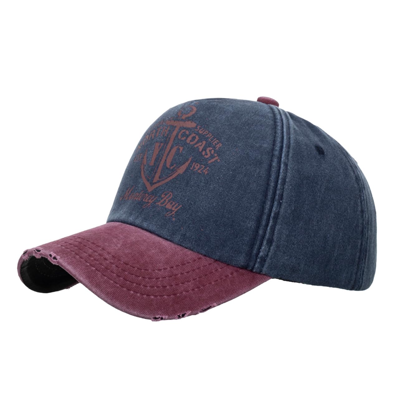

Cap Contrast Casual Fashion Hat Outdoor Men Women CZA031 [White Fang] (Navy)
