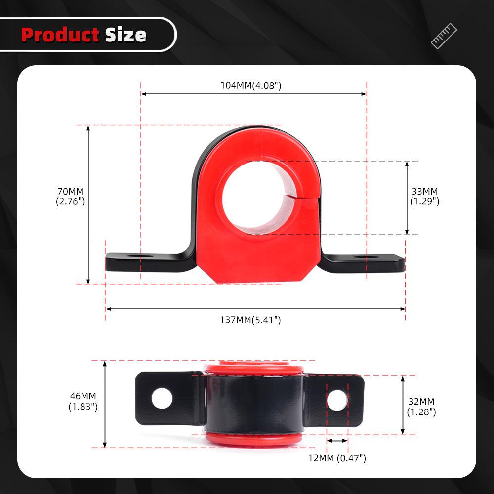 Vorderer Stabilisator-Gummilager 32mm für 1999-2006 Ford F250-F550 (K80201)