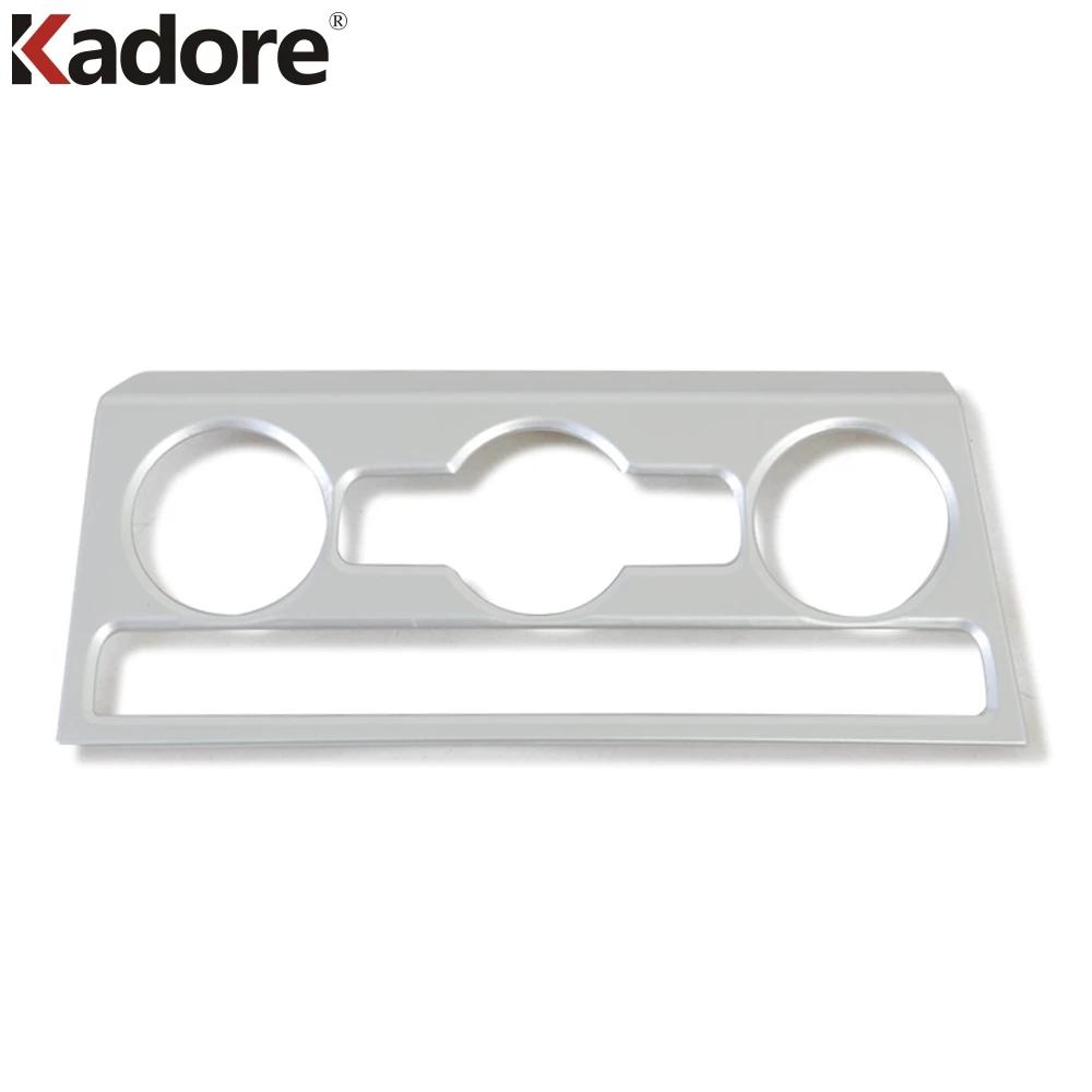 Car Center Air Condition AC Switch Button Panel Cover Trim For Volkswagen VW Tiguan 2017-  Carbon Interior Accessories ABS Matte