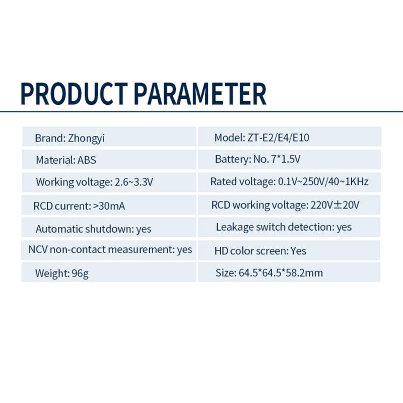 Outlet Tester LCD with Voltage Display RCD Receptacle Socket Tester Circuit Analyzer Polarity Detector EU/US/UK Plug