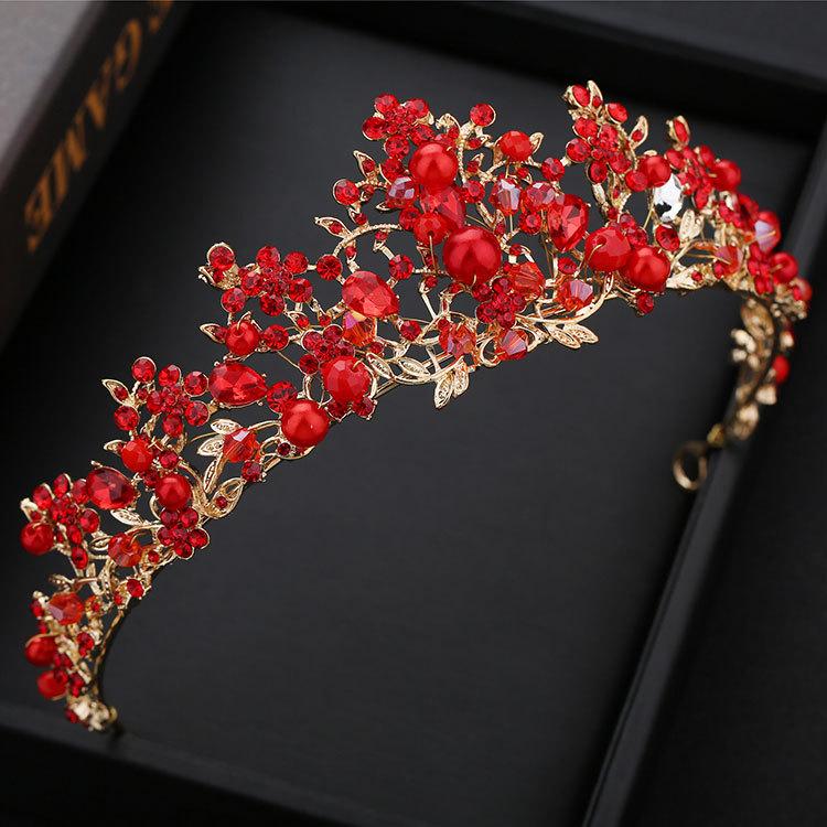 

Ручная работа диск для волос свадебный венок головной убор супер фея детский спектакль принцесса корона аксессуары для волос корона оптом красный