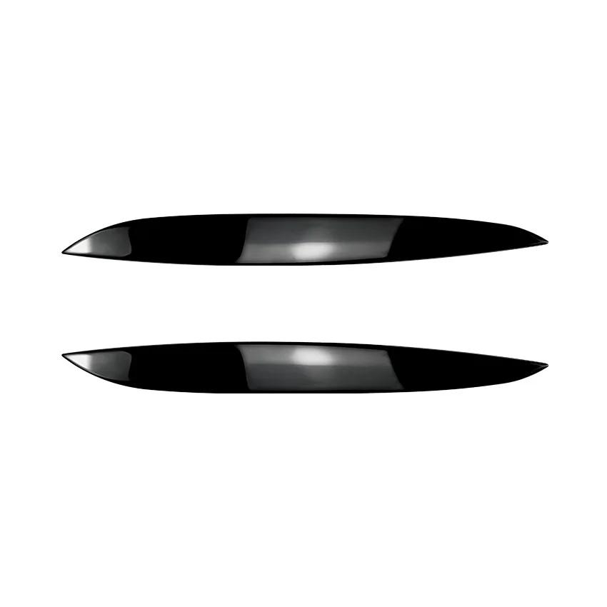 

2Pcs Car Headlight Lamp Eyebrows Cover Trim Stickers For Volkswagen Golf 4 MK4 Car Eyelids Lids ABS Gloss Black Carbon чорний