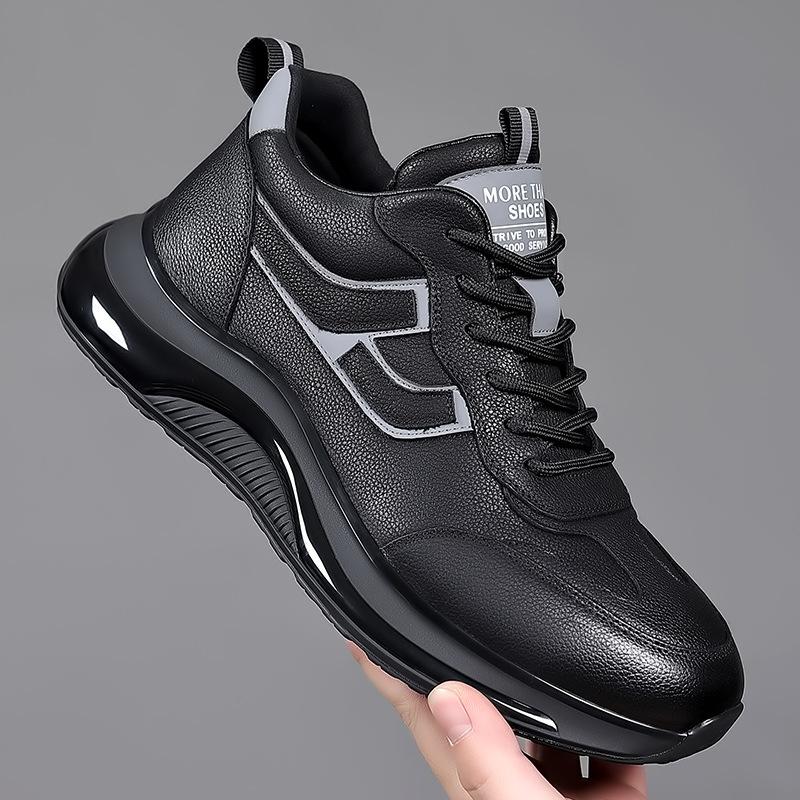 

2025 new autumn casual shoes ins European station height increase men s shoes lace-up fashion men s casual sports shoes 38