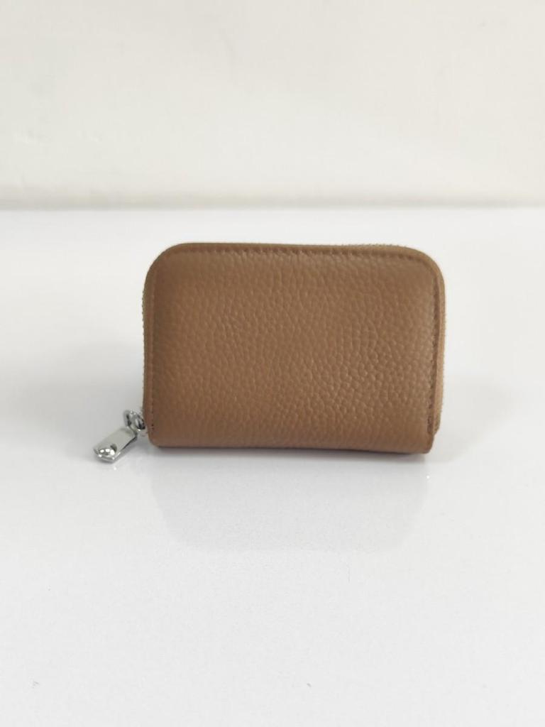 Best-Selling Women's Cowhide Zipper Accordion Card Holder with Multi-Card Slots