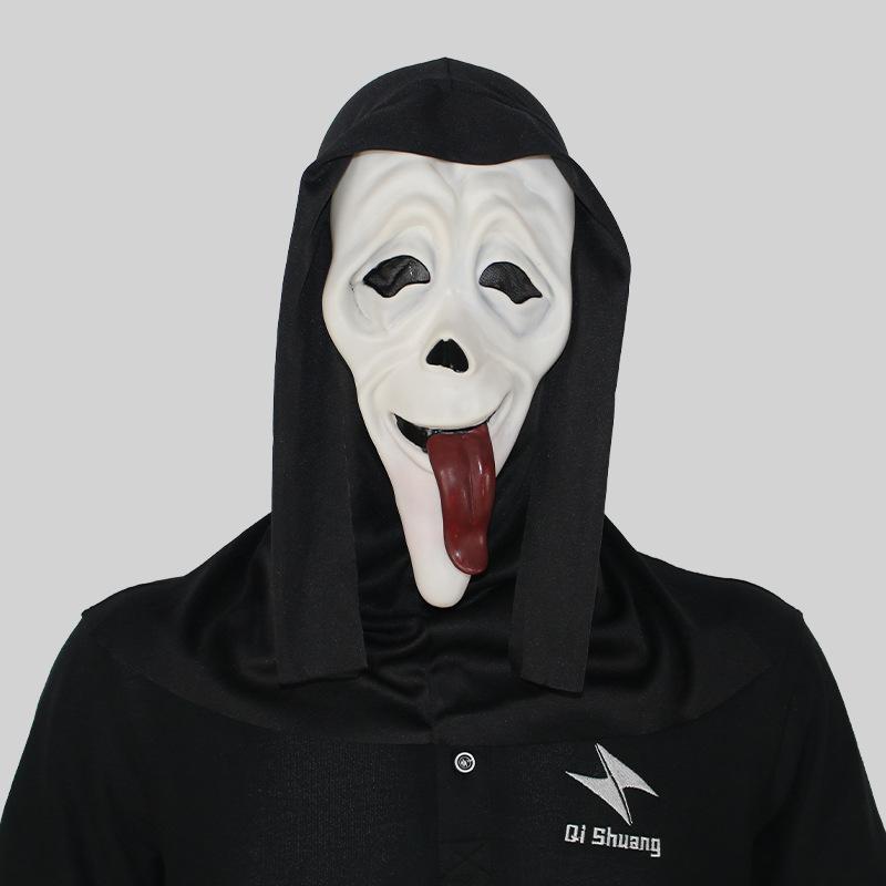 

Маска ужаса для вечеринки на Хеллоуин с криком Screaming Red Tongue Mask