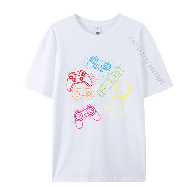 Gaming Controllers Video Games Gamers TShirts Hip Hop Leisure Tees Hip Hop Cotton Unisexs Top TShirts S