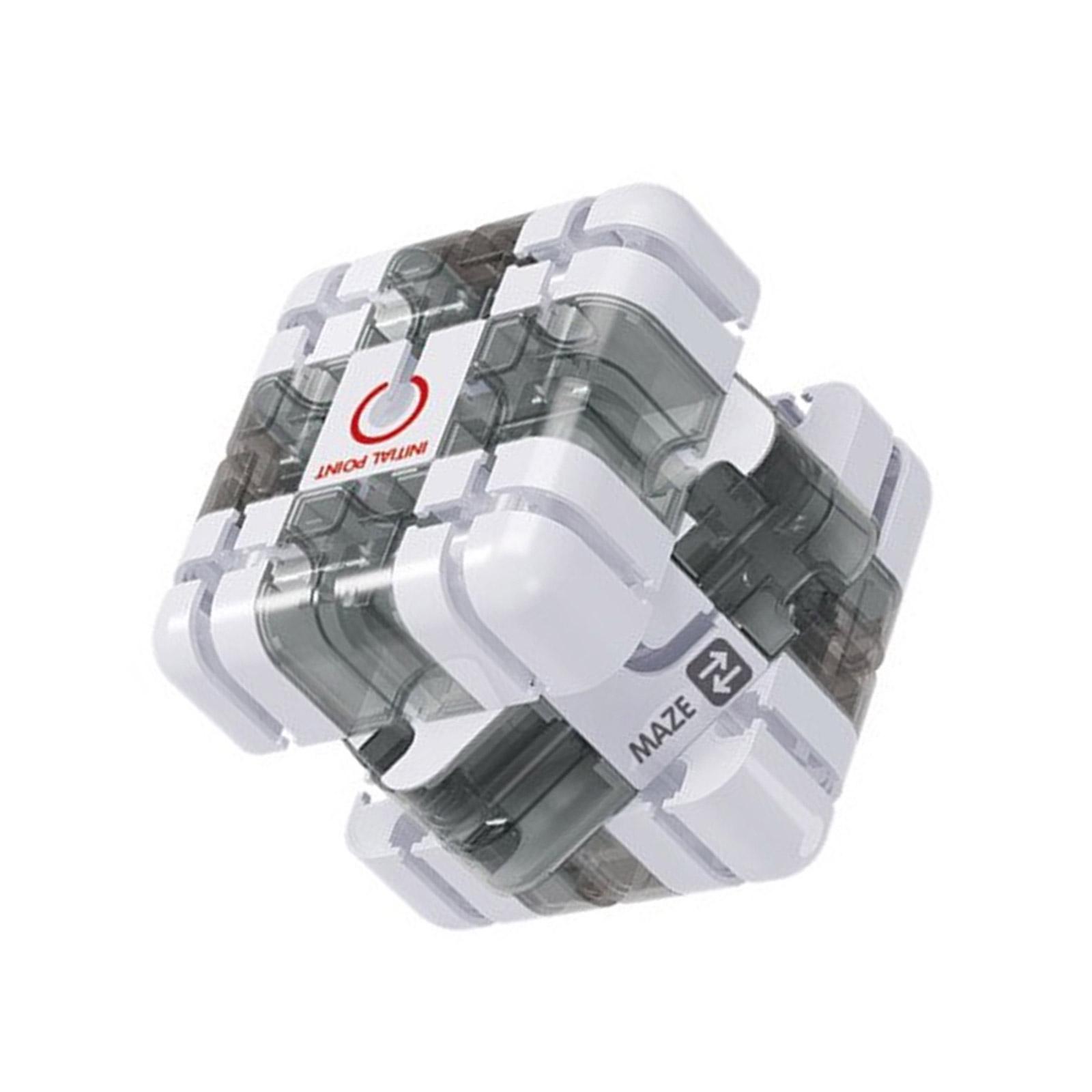 

Кубик-лабиринт 3x3 Головоломка Игрушка для логического мышления и координации рук и глаз Развивающий кубик-тизер для мозга Игрушка-гироскоп разноцветный