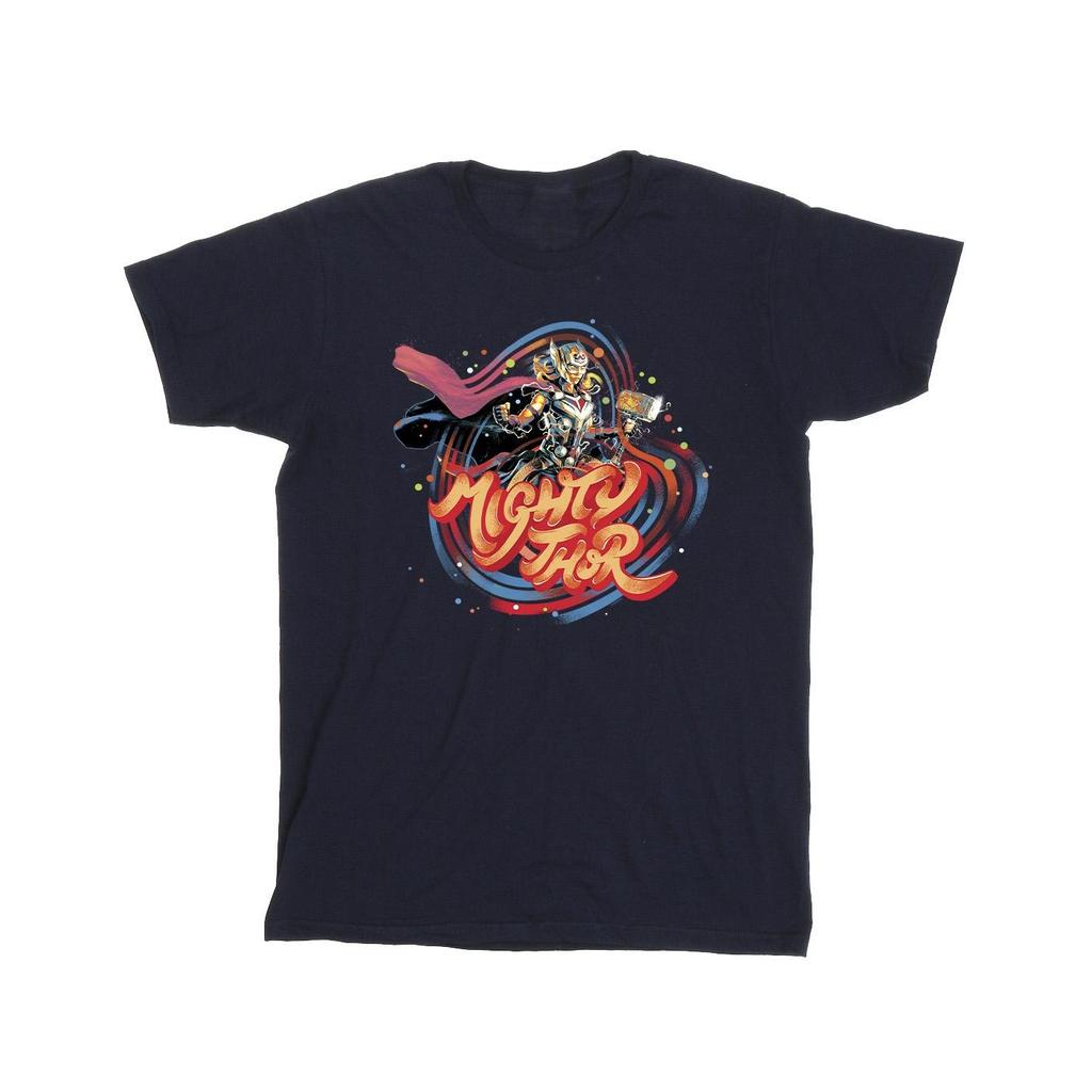 Marvel Mens Thor Love And Thunder Mighty Thor Swirl T-Shirt