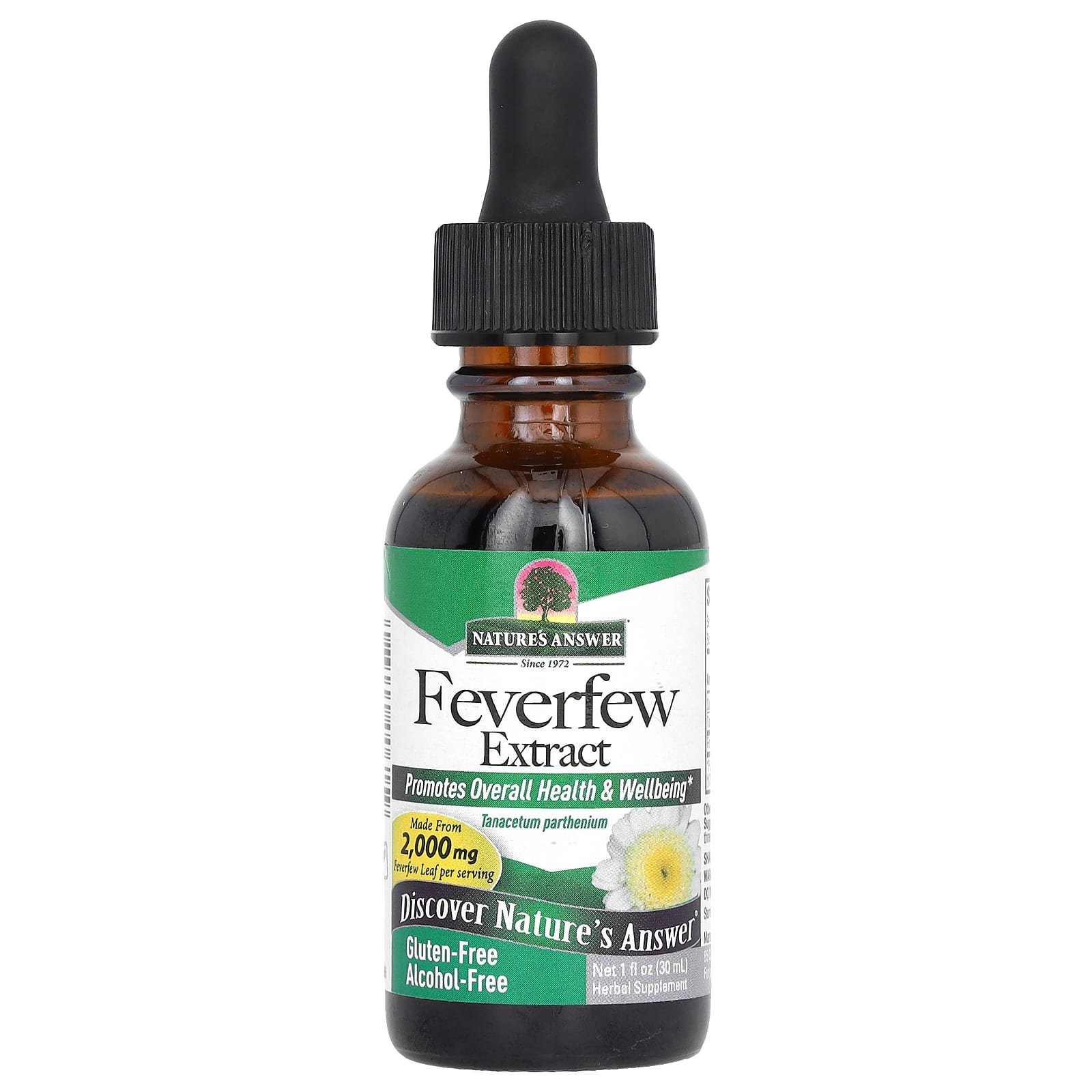 

Nature S Answer, Feverfew Extract, Alcohol Free, 2,000Mg, 30Ml(1Fl Oz)