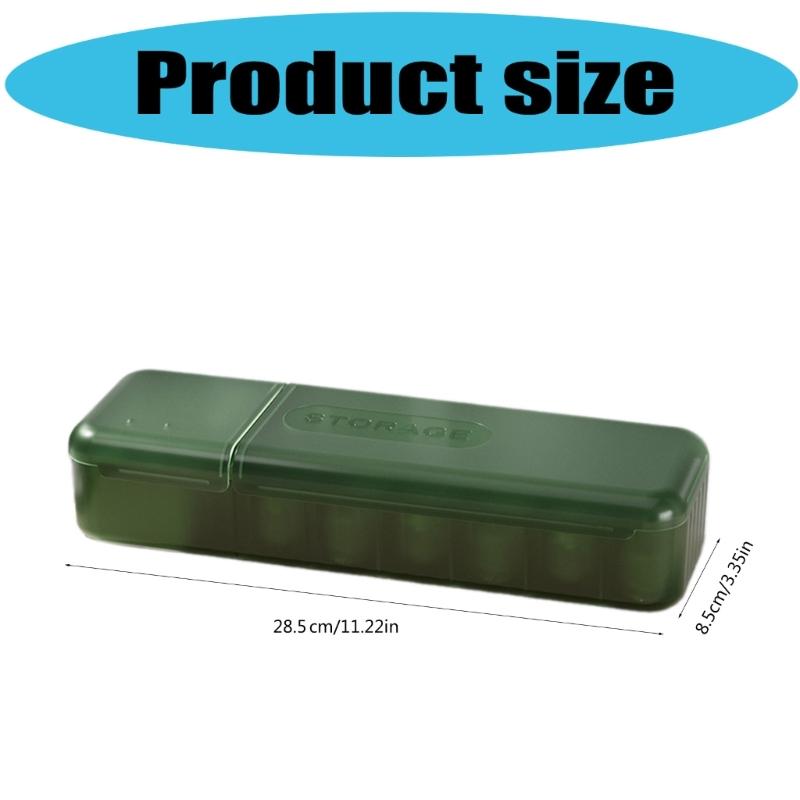 Cable Storage Box with Lid Cable Cord Organizers Box 7 Compartments Cable Management Box for Phone Charger Cable Cord