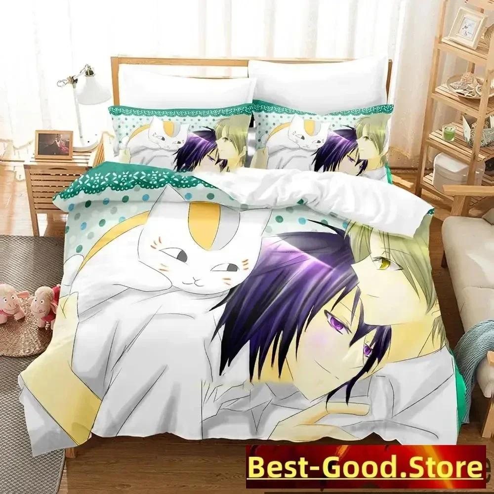 3D Print Anime Natsumes Book Of Friends Bedding Set Boys Girls Twin Queen King Size Duvet Cover Pillowcase Bed Boys Adult