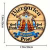 Metall-Wandkunst Oktoberfest Bierkrug-Schild Heimbar-Dekoration