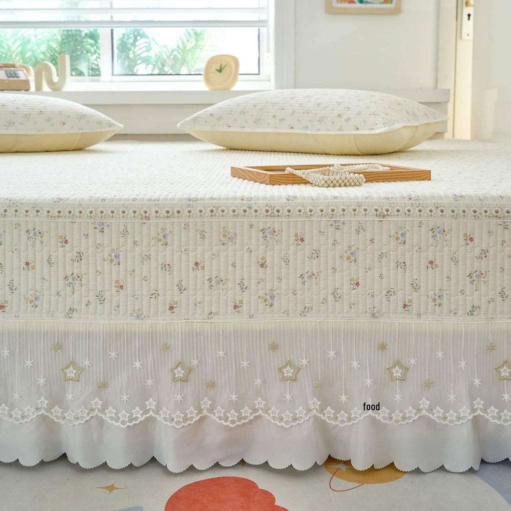 All-Season Pure Cotton Quilted Duvet & Non-Slip Kang Bed Cover Set