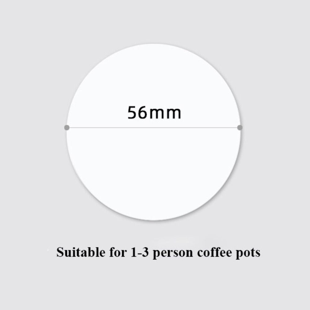 100pcs/Box 56mm/60mm/68mm Home Handle White Powder Bowl Filter New Water Filter Paper  Coffee Filter