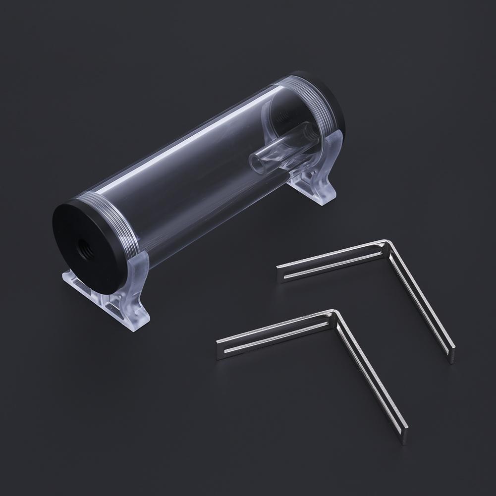 160x50mm Water Cooling Tank G1/4 PC Water Tank Reservoir Acrylic Cylinder Water Reservoir for Computer Water Cooling System
