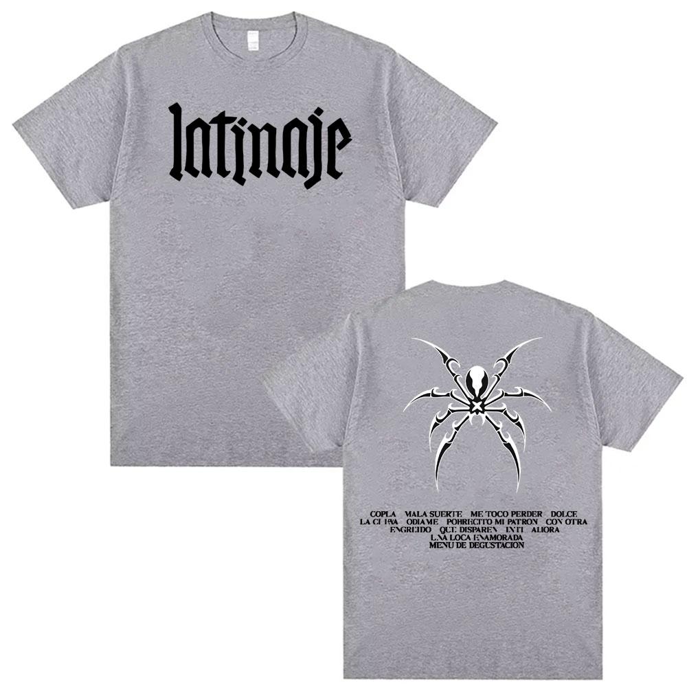 Singer CAZZU Latinaje Album Tour Tshirt Unisex Women Fashion Aesthetic Short Sleeve T Shirts Summer High Quality Tops Unisex