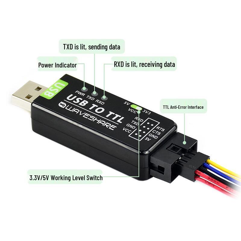 FT232RL Industrial Grade USB to TTL Serial Module with ESD Protection