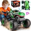 Degrees 360 Rotating Dinosaur Rc Car Monster Truck Toys 2.4Ghz Rc Monster Trucks Car 120 Dinosaur Rc Cars With Light  Music