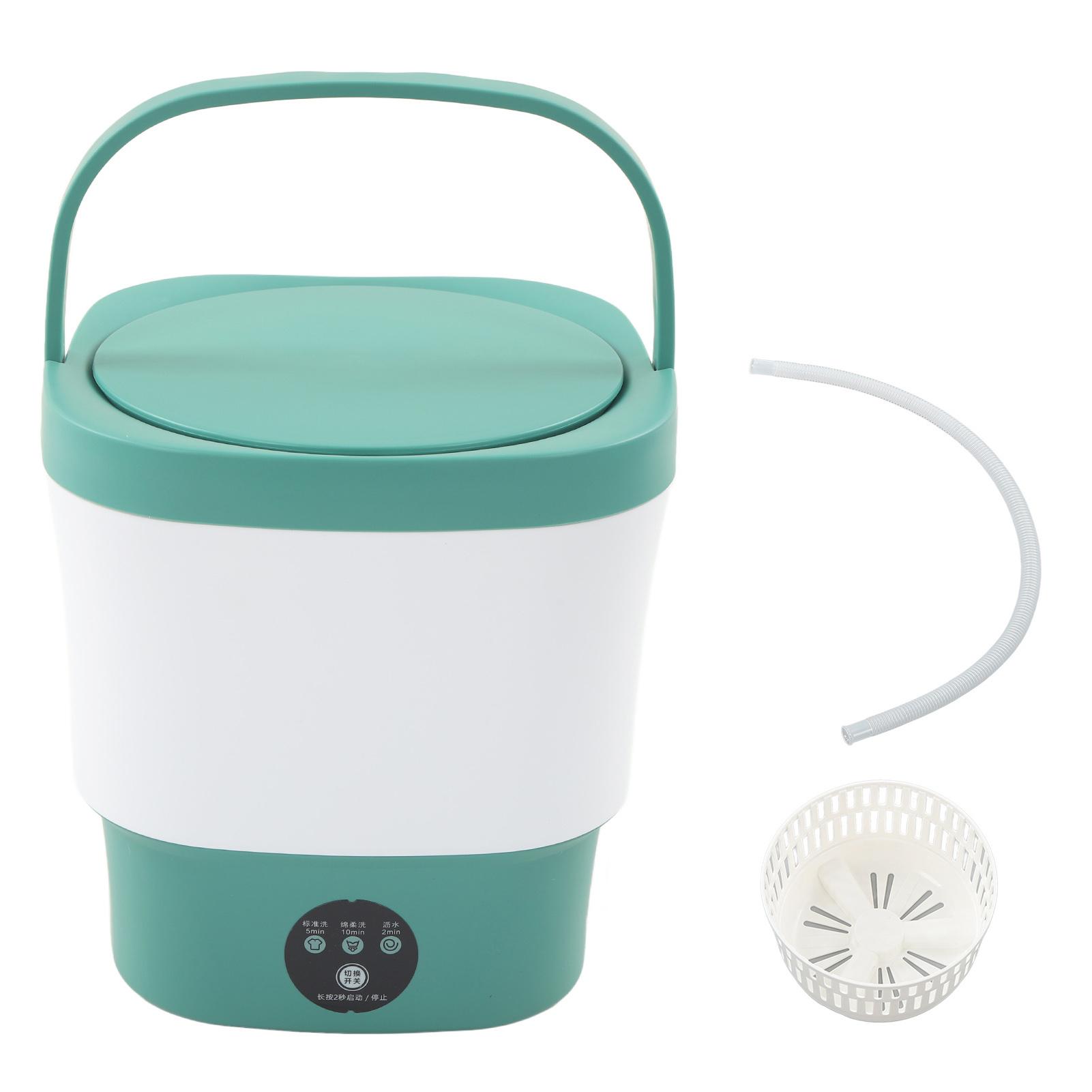 

9L Портативная стиральная машина Blue Light Многофункциональная мини-стиральная машина для путешествий в общежитии зелёный