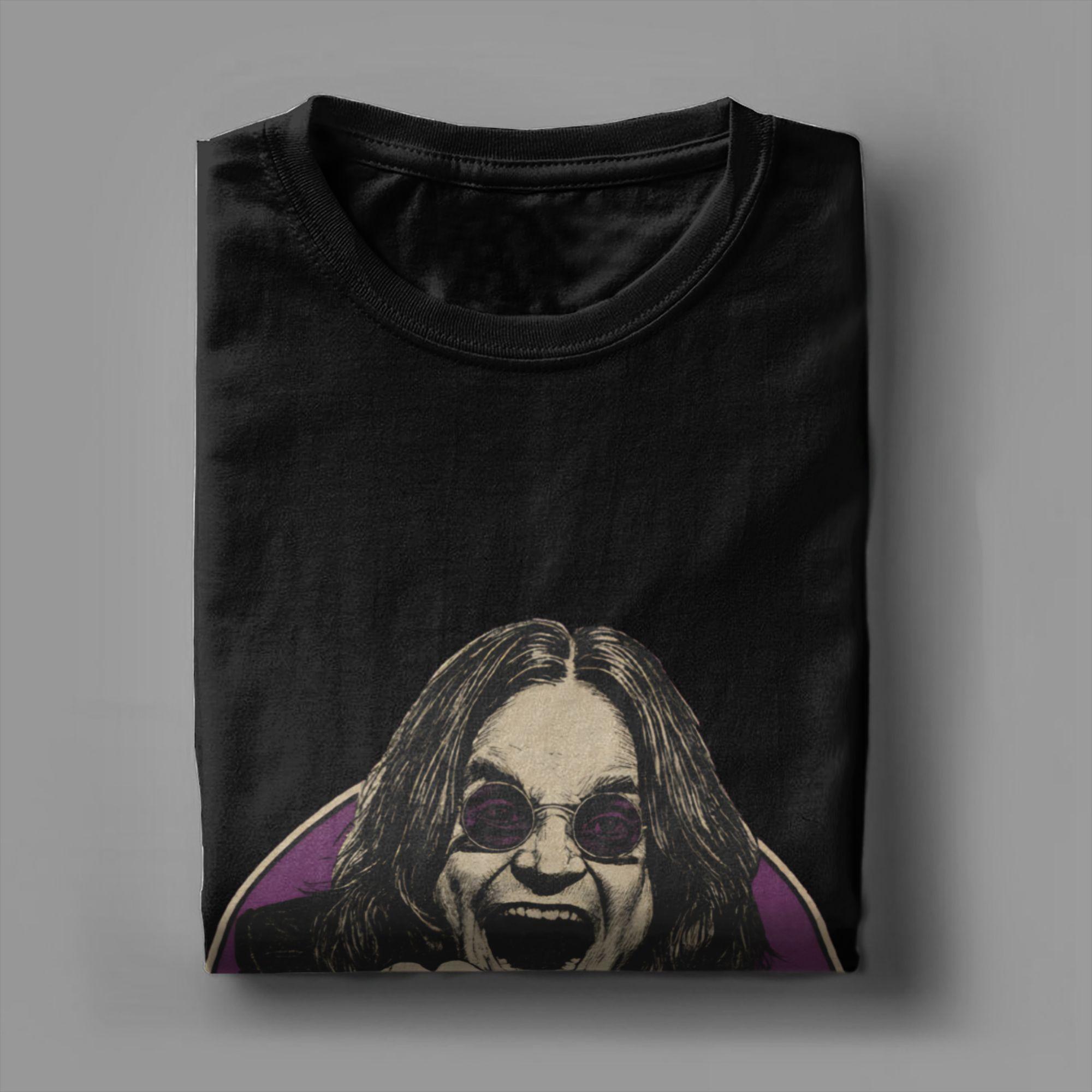 

Novelty Ozzy Osbournes T-Shirts Men Round Collar Pure Cotton T Shirts Short Sleeve Tee Shirt Birthday Present Clothing - Men... S разноцветный