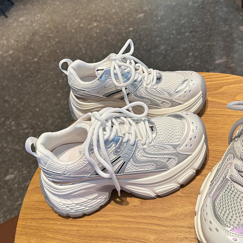 

Летняя дышащая женская повседневная обувь Модные массивные кроссовки Теннисные туфли Повседневные уличные Удобные кроссовки для бега 35-40 35