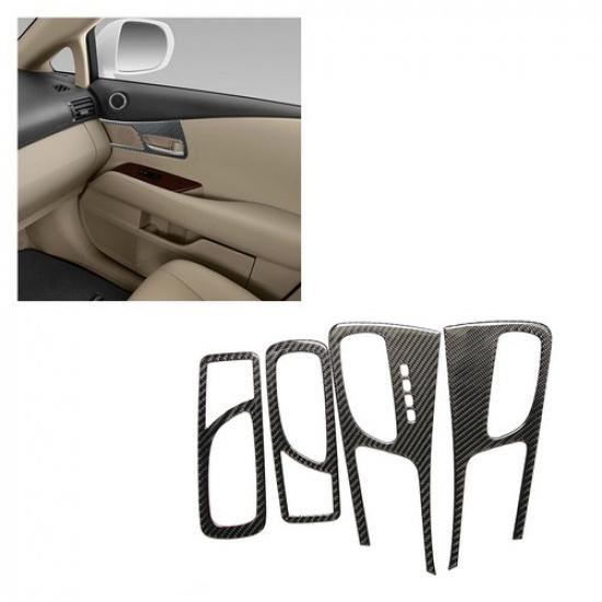 4 шт. Для Lexus RX350 RX450H 2010-2012 Накладки на ручки дверей из углеродного волокна