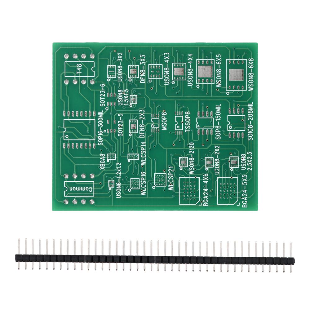 25-in-1 SMD to DIP8 Universal Adapter 4-Layer PCB, SOIC8/16 SOP8 DFN8 USON8 DFN8 SOT5 SOT6 WSON8 WLCSP TSSOP8 Electronic Kit