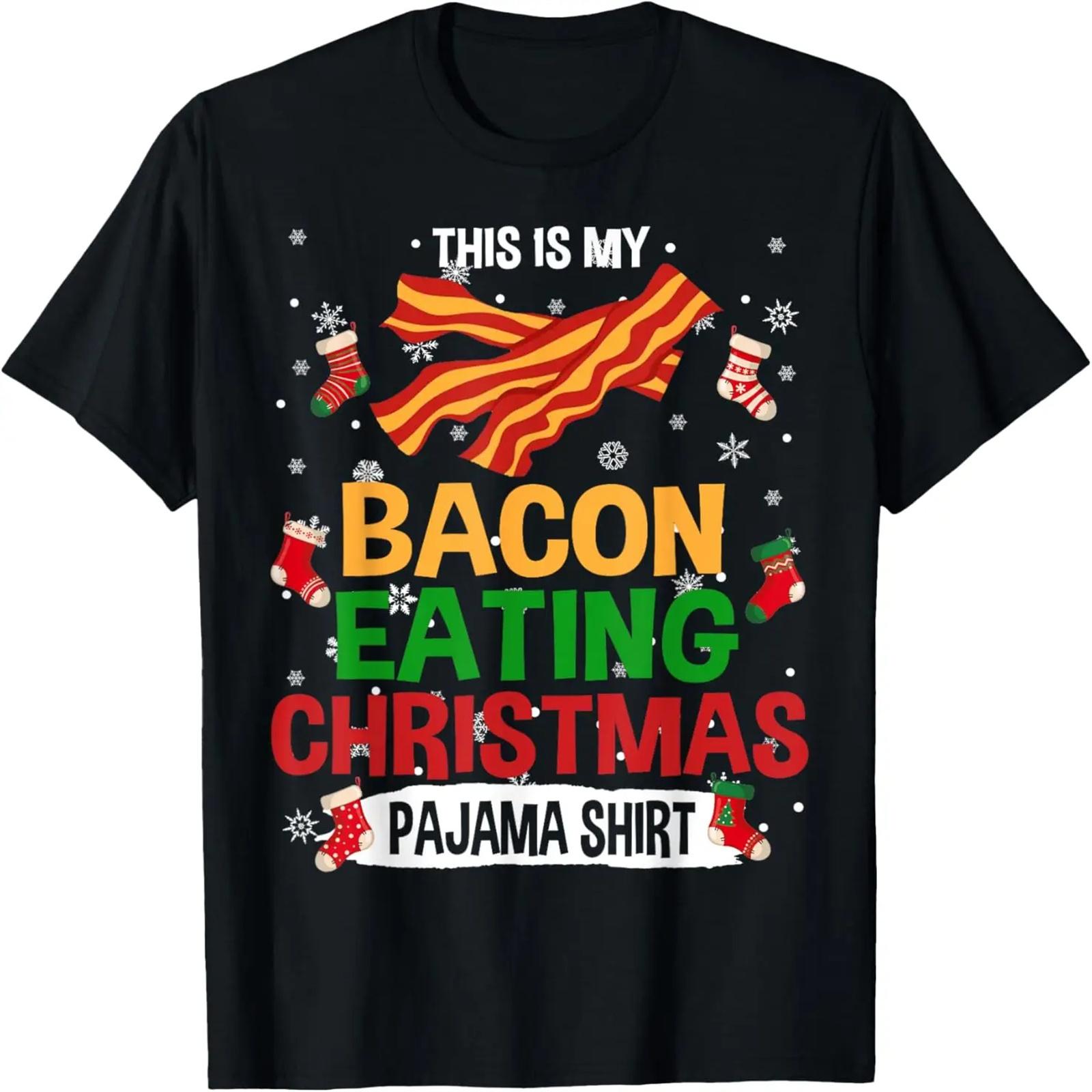 

This Is My Bacon Eating Christmas Pajama Shirt Bacon Lover T-Shirt XXXXXL