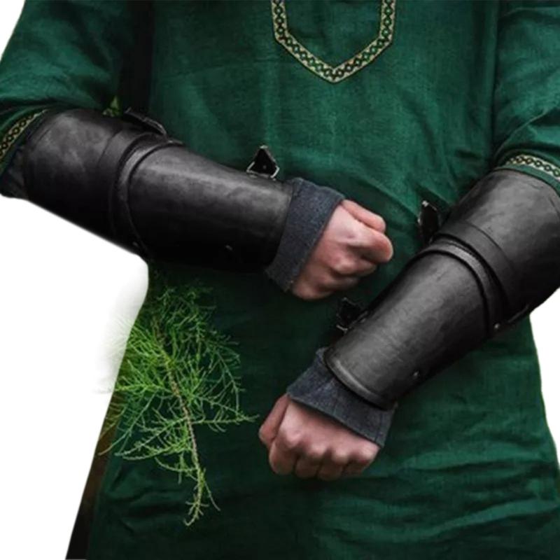 

Gothic Arm Guard Cosplay Costume Medieval Arm Gauntlets Wristband for Men Women Vintage Party RolePlay Armor Bracers 1