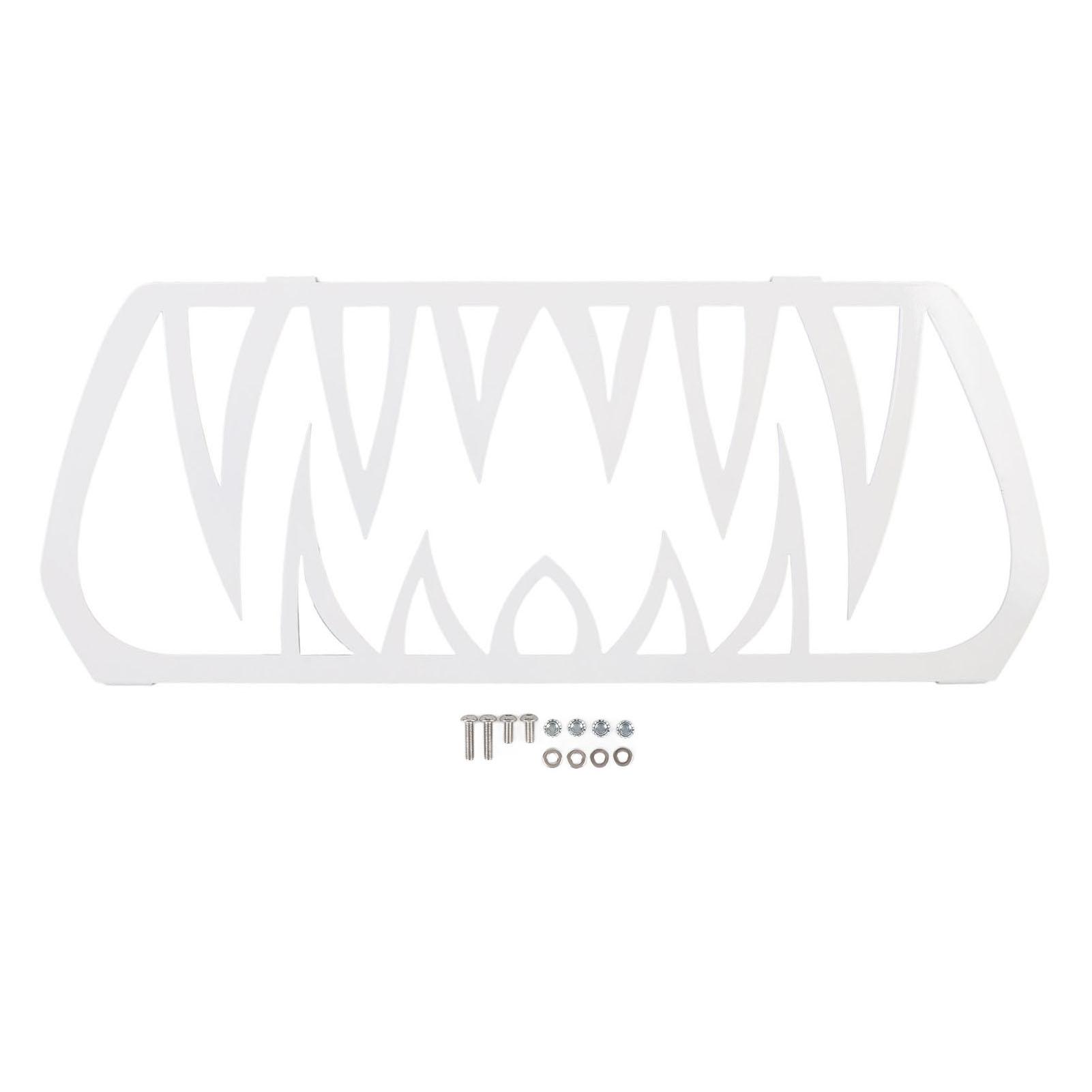 

Зубчатая вставка решетки радиатора с алюминиевым порошковым покрытием, стильный внешний вид, устойчивая к ржавчине, долговечная для Ryker All Mode White