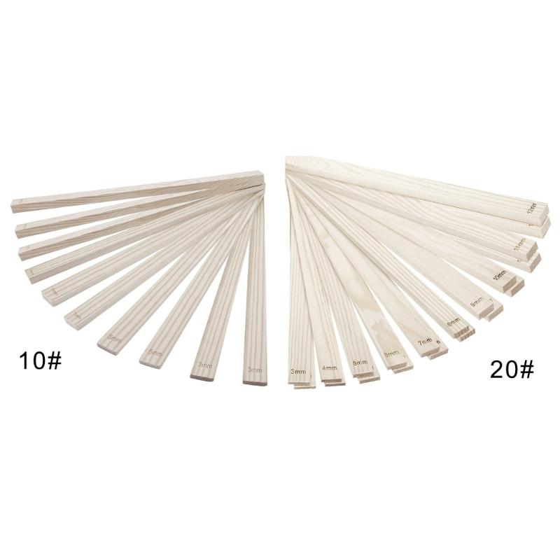 10/20 Pcs Pottery Teaching Rolling Mud Stick Guide 5/10 Size Rolling Pin Guides Sticks Set Clay Depth Guide Pottery Tool
