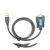 Mindpure Serial Port Cable US015 USB To DB9 RS‑232 Male To Male Computer Converter Cable