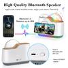Night Light Bluetooth Speaker with Lights, 15W Wireless Charger Stand Phone Holder,Rechargeable LED Music Lamp Touch Control Color Changing Lights,