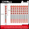 All-in-One 6mm Alloy Triangle Drill Bit for Tile, Concrete, Glass, and Cement
