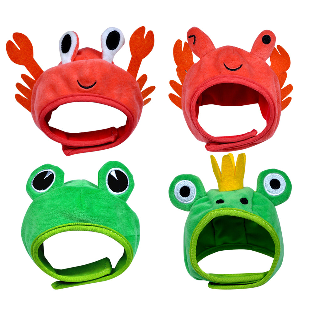 Cute Crab Frog Pet Hat, Puppy Dress Up Costume, Christmas Cosplay, Warm Headwear, Dogs Hats, Lovely Style