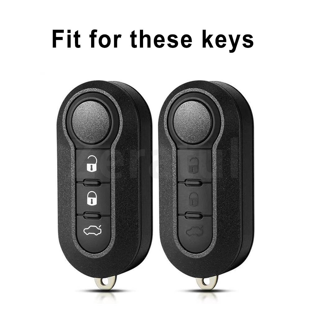 3 Buttons Auto Shell Holder For Fiat Grande Punto Lancia Musa Ducato 500 500L Panda Remote Folding Flip Key Case Cover